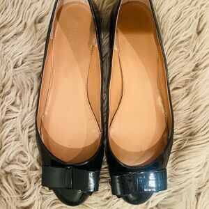 J. Crew, Black, Patent Leather flats, 9.5